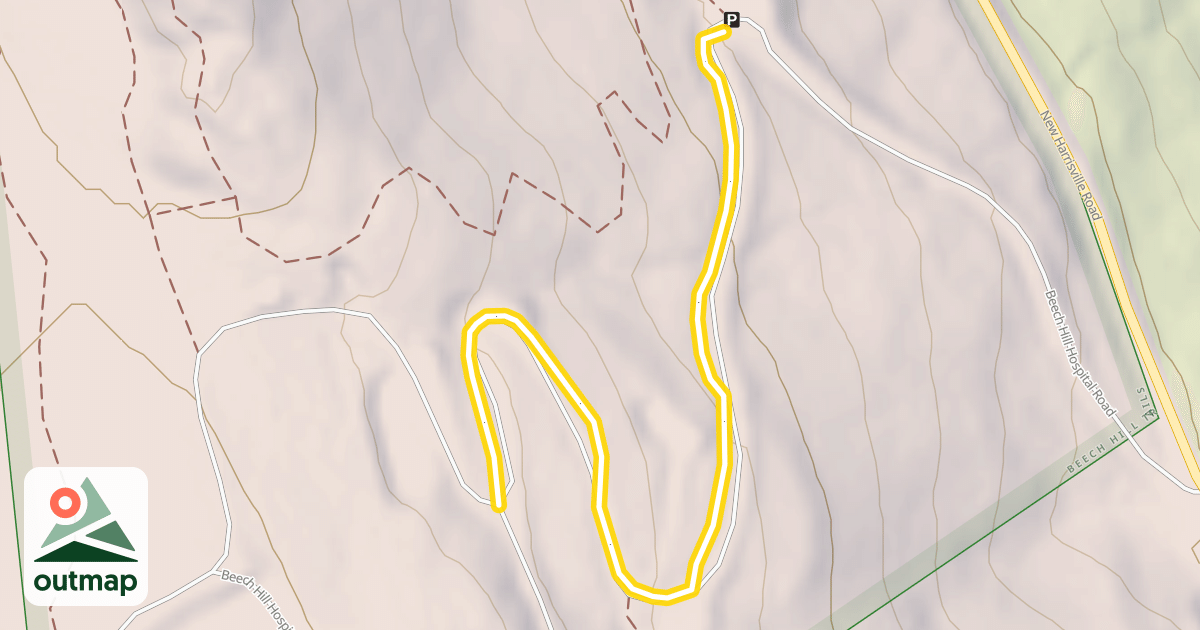 Map of Beech Hill Hospital Road