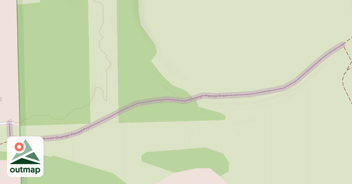 Map of Tinley Creek Orange Paved Trail