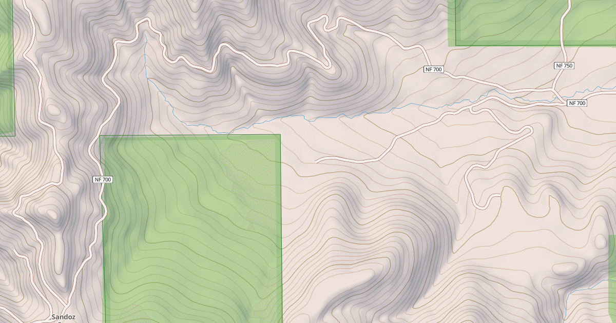 Map preview of KITER CREEK