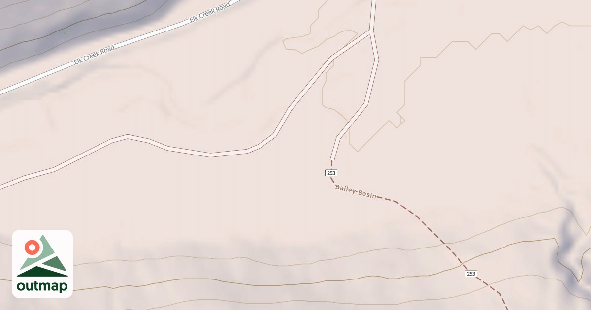 Map of BAILY BASIN DISPERSED B