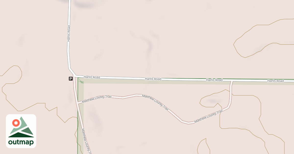 Map of Matthew Lourey State Trail