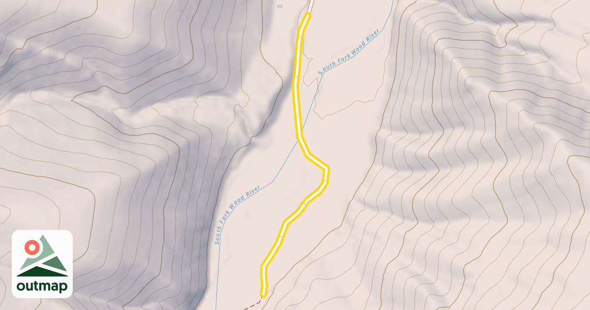 Map of Forest Service Road 654