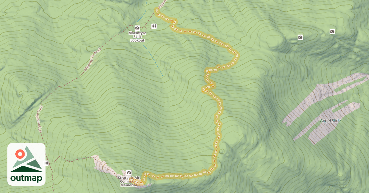 Map of Wright Peak Ski Trail