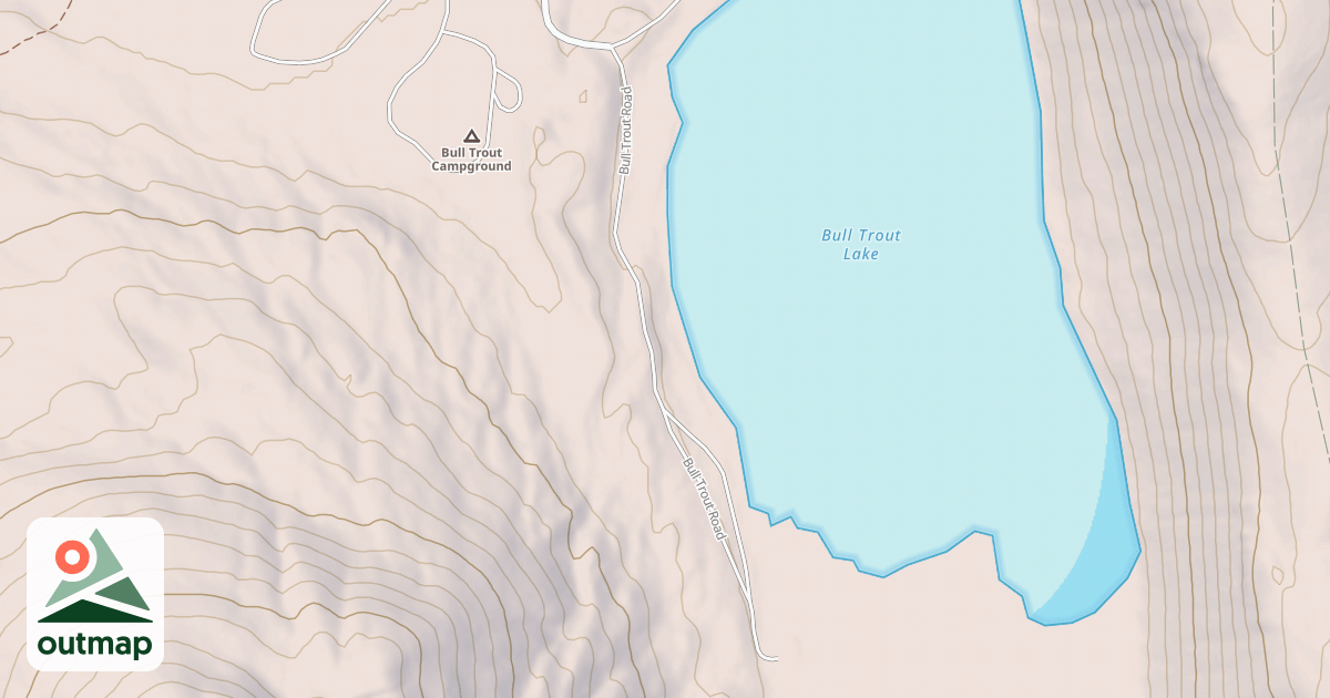 Map of BULL TROUT LAKE