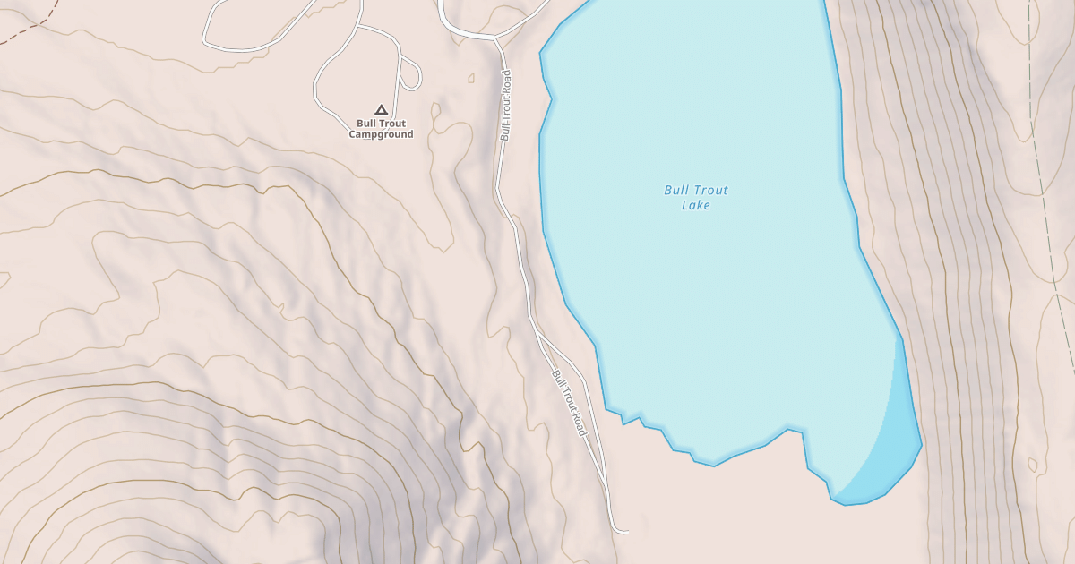 Map preview of BULL TROUT LAKE
