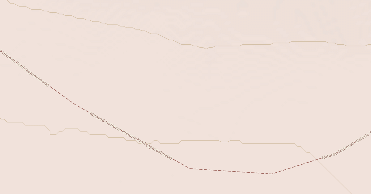 Map preview of Willow to Nome Winter Trail