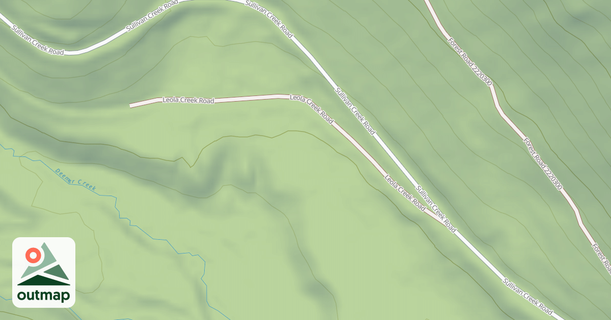 Map of LEOLA CREEK ROAD