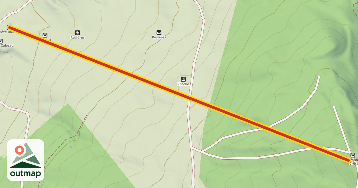 Map of Crête Blanche