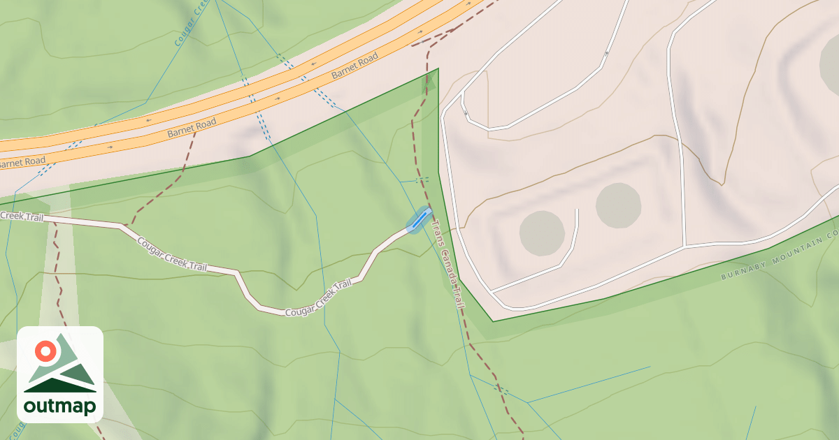 Map of Cougar Creek Trail