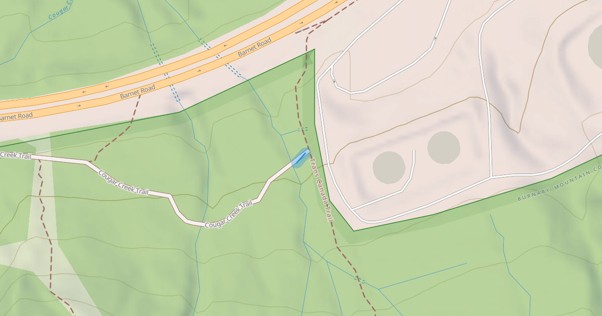 Map preview of Cougar Creek Trail