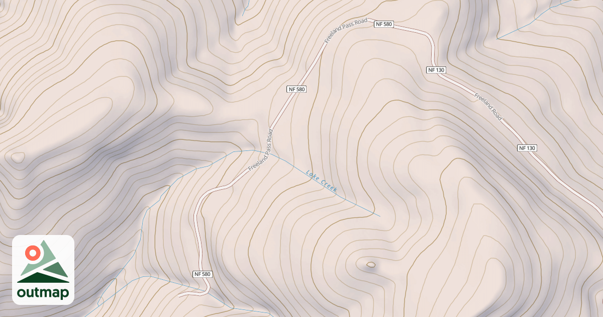 Map of FREELAND PASS