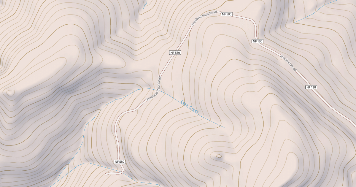 Map preview of FREELAND PASS