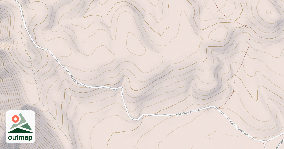 Map of BALD MOUNTAIN