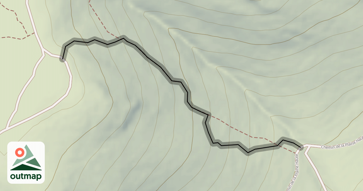 Map of Descente VTT difficile