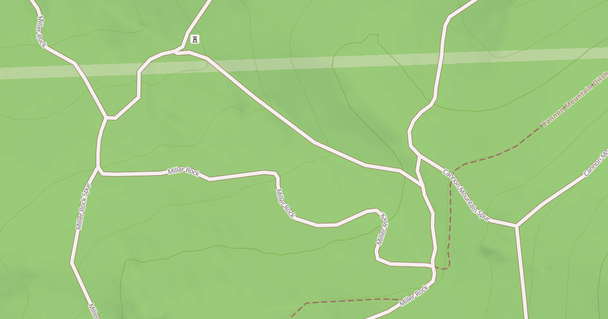Map preview of CANNON MOUNTAIN SPUR