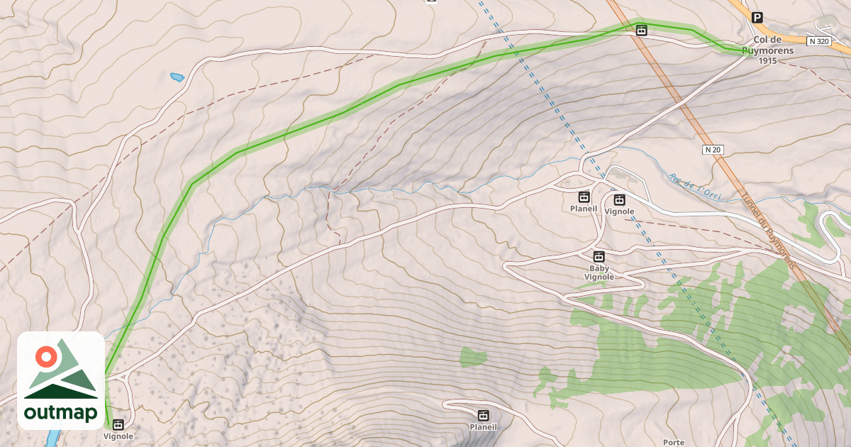 Map of Les Crêtes