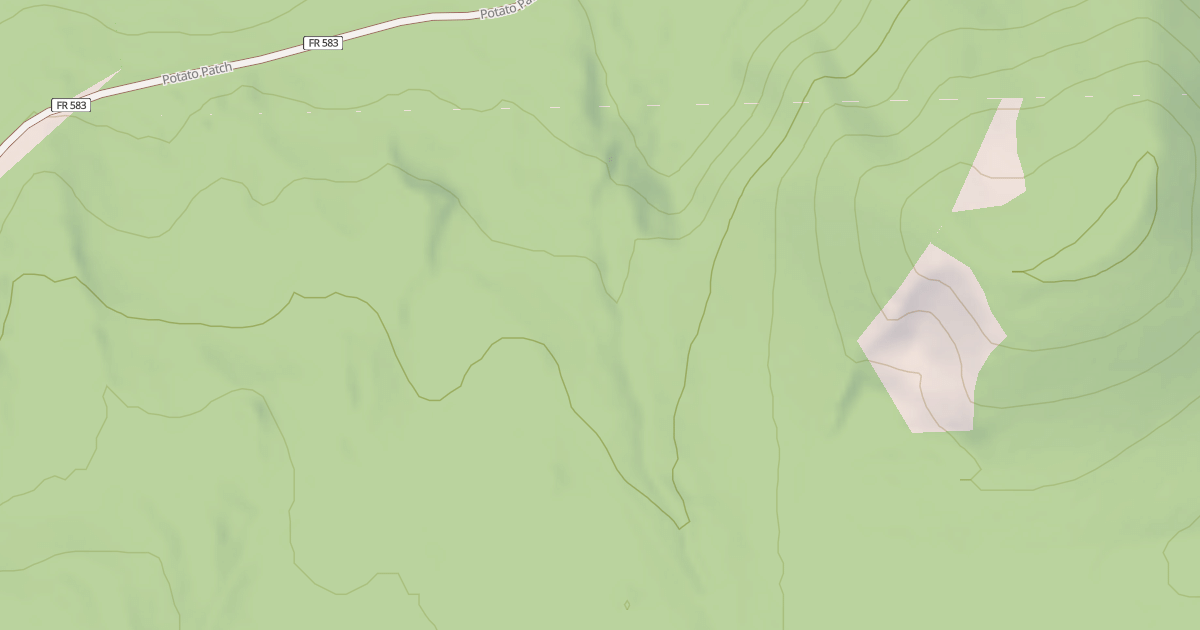 Map preview of USFS National Forest System Roads {7D00AC4A-870A-4688-AD73-48E0CE4721F0}