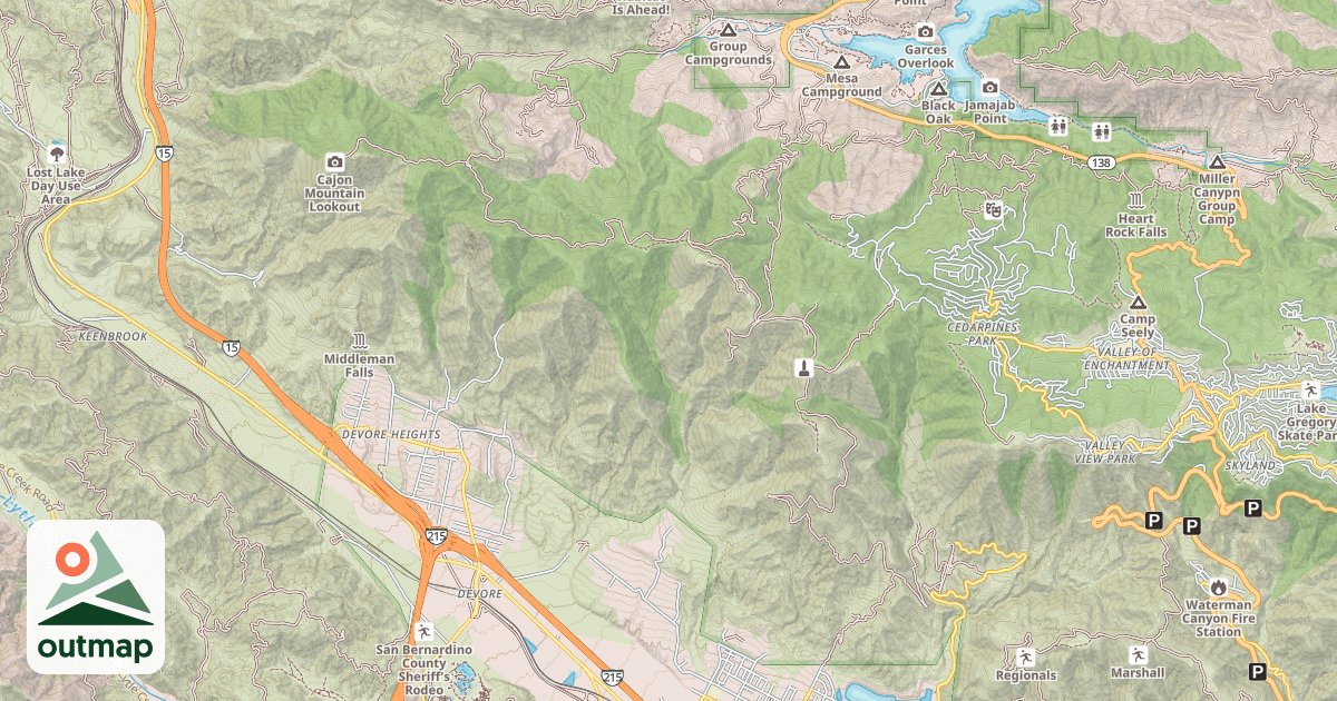 Map of BAILEY CANYON