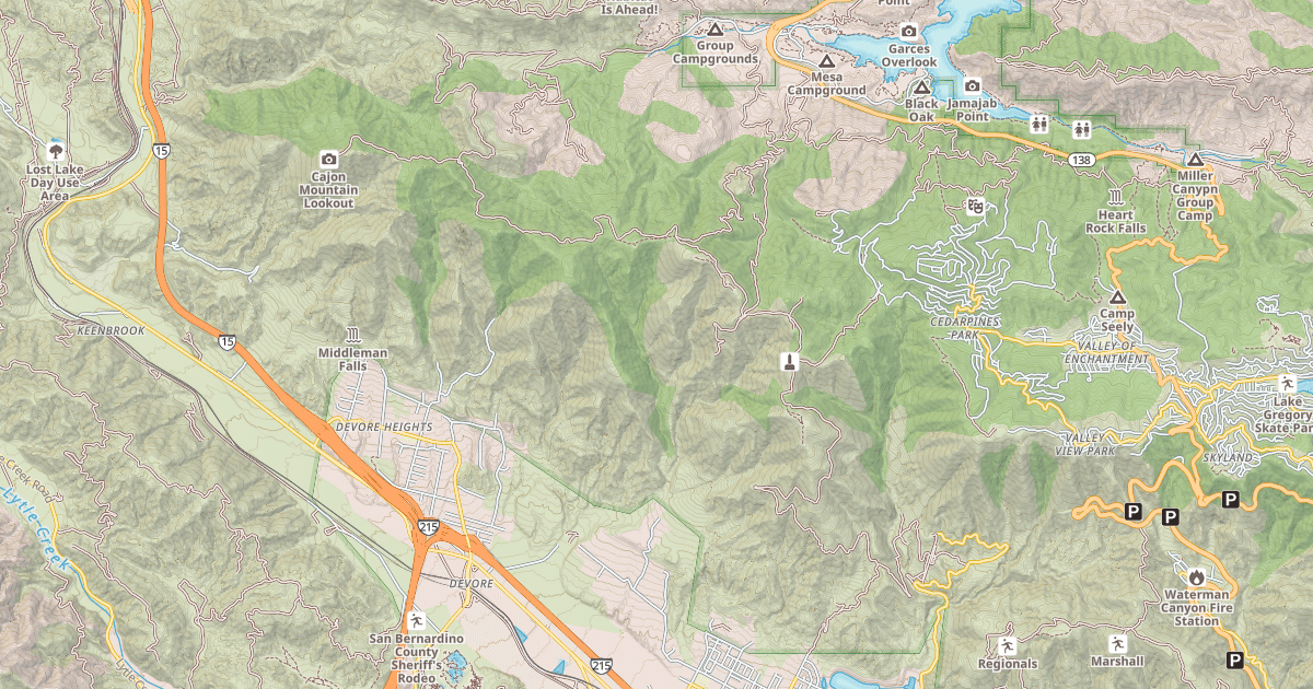 Map preview of BAILEY CANYON
