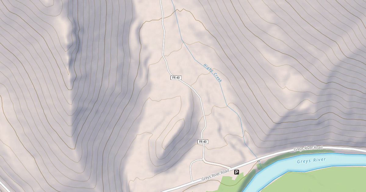 Map preview of HIGBY CREEK