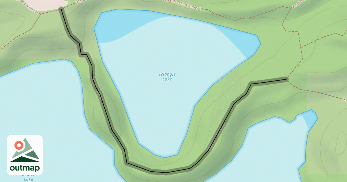 Map of Victor Lake Loop