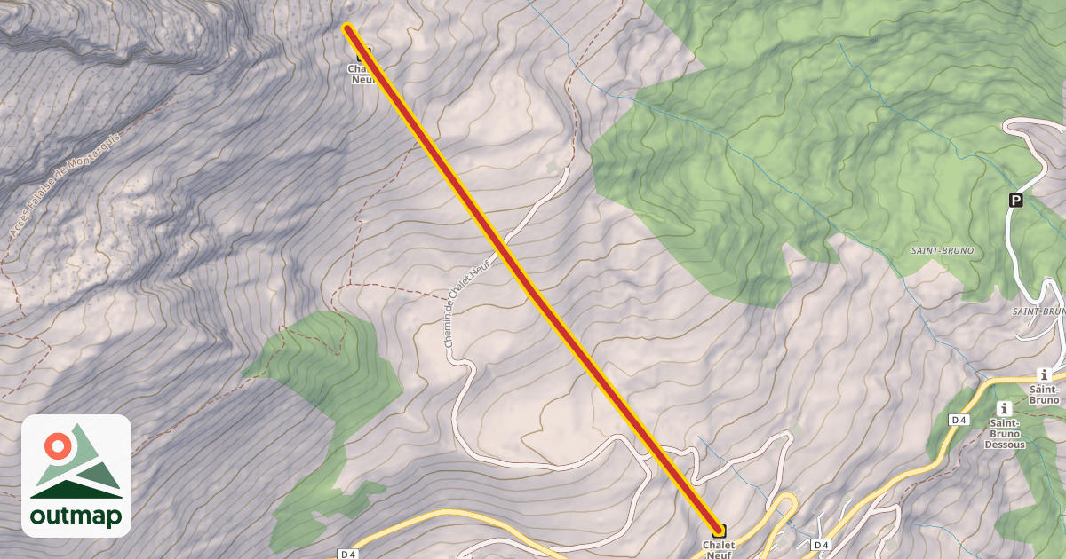 Map of Chalet Neuf