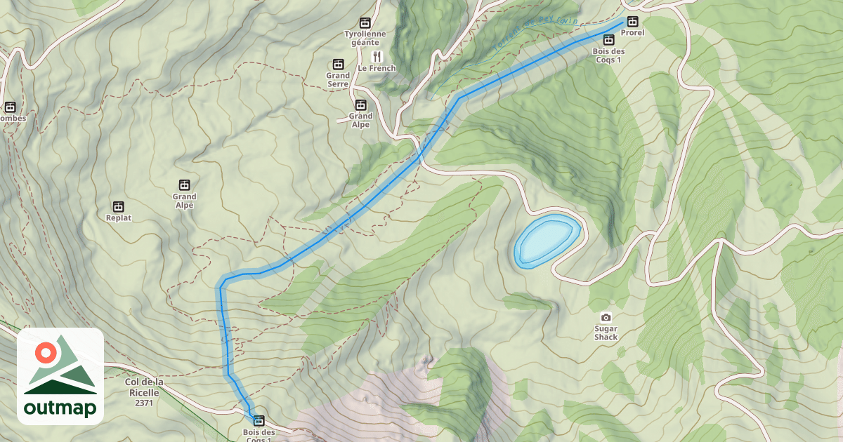 Map of Bois des Coqs