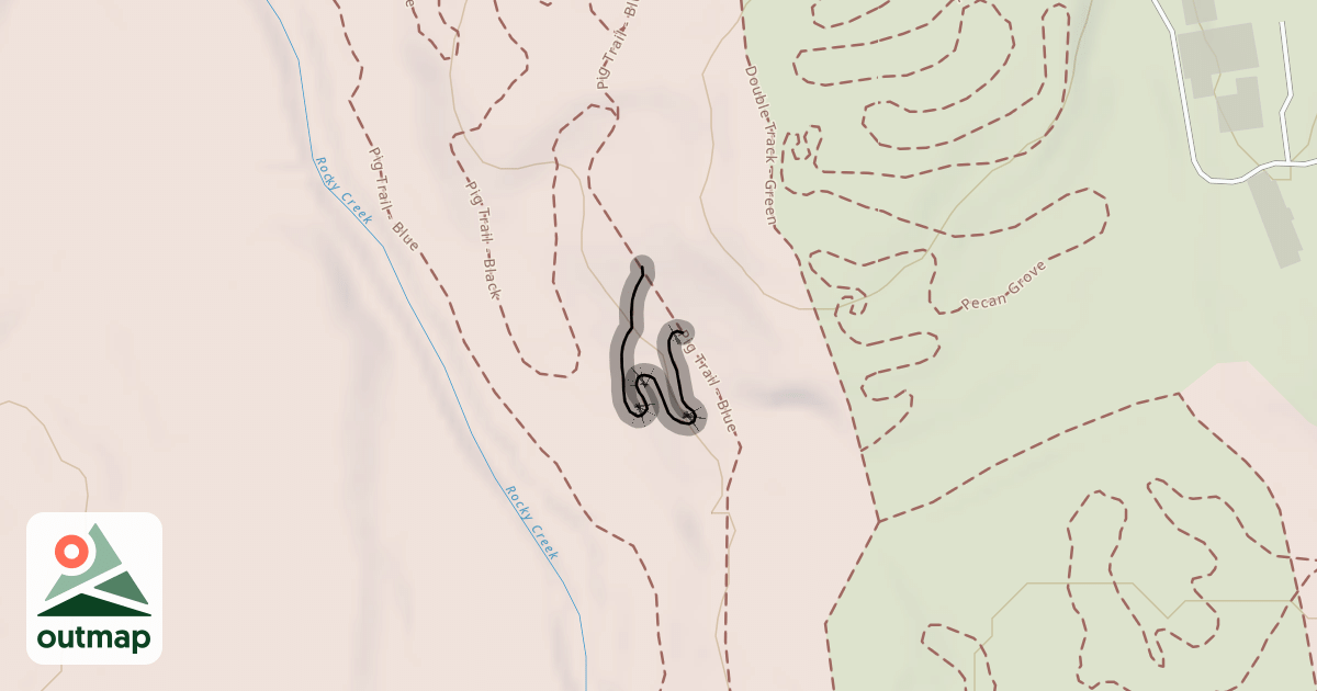 Map of Pig Trail - Black