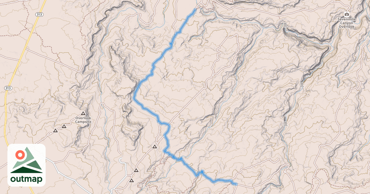 Map of 7-Up Trail
