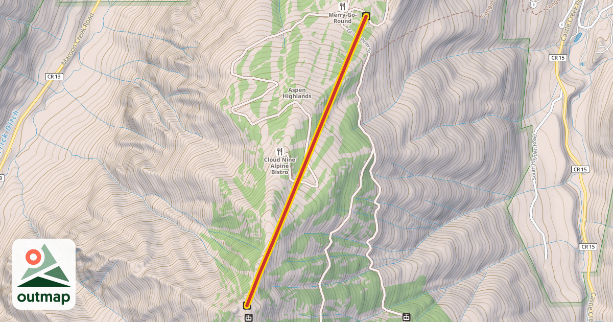 Map of Loge Peak