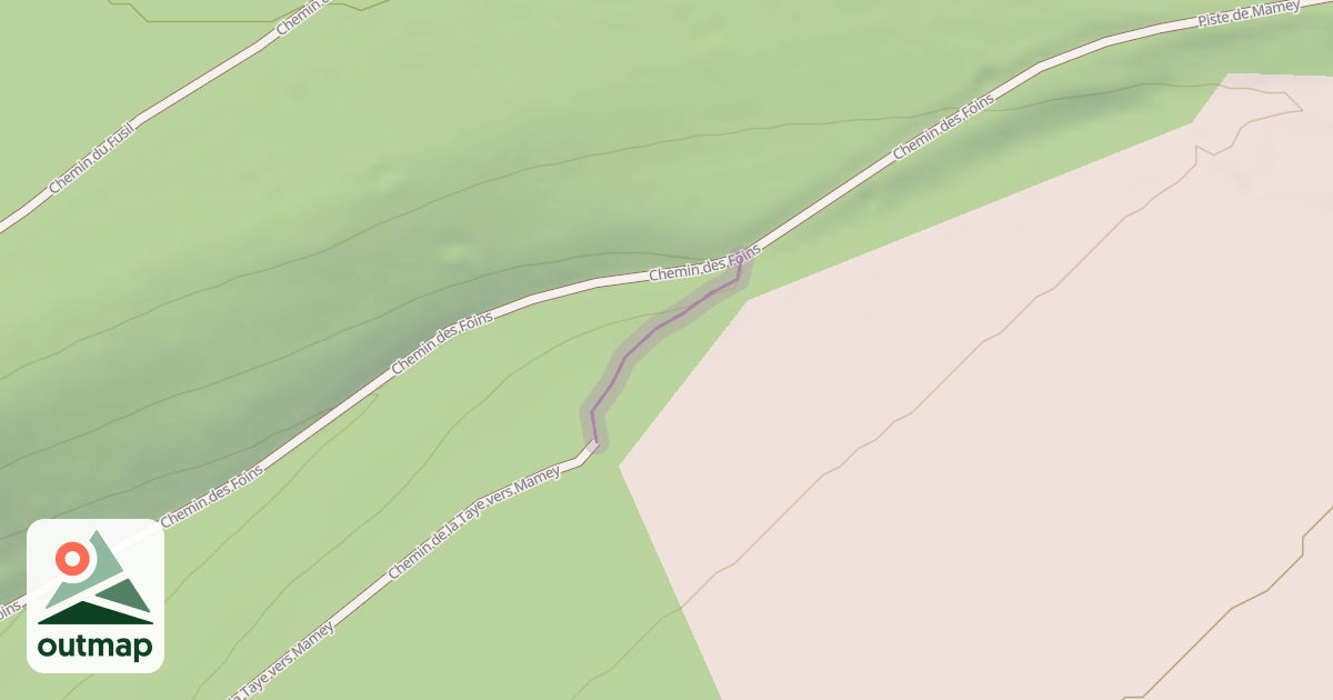 Map of Sentier de la Taye vers Mamey
