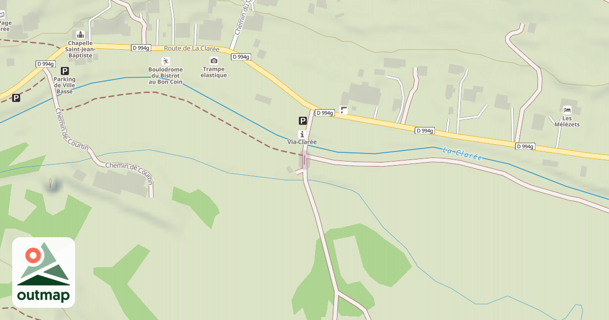 Map of Les Iscles - Fortville / Bois Noir