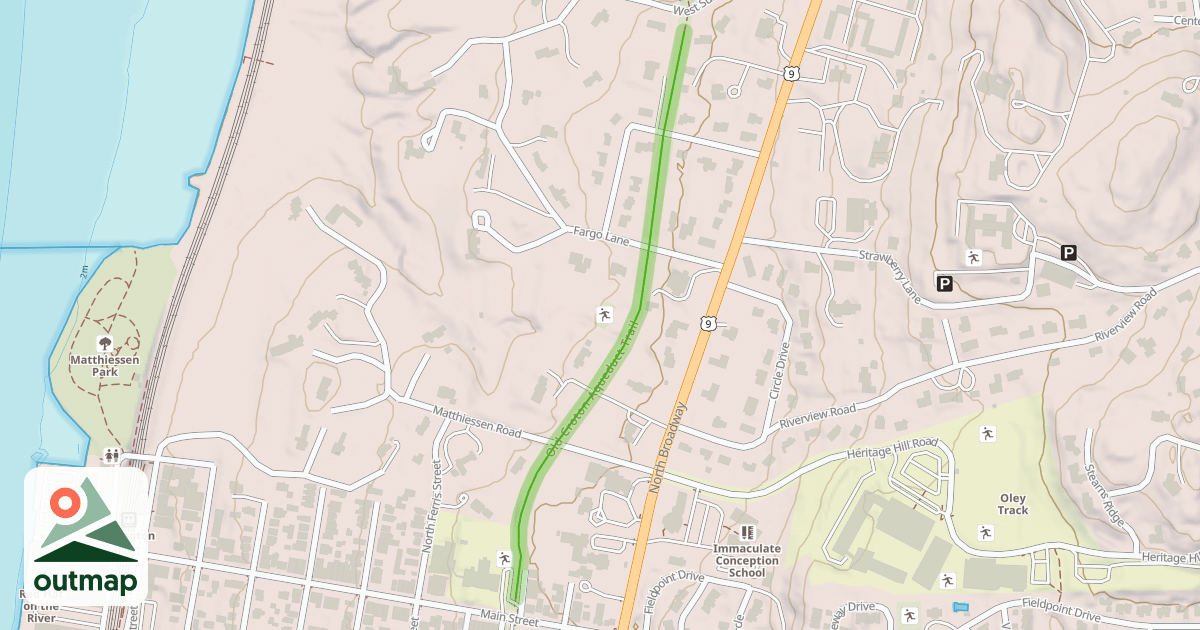 Map of Old Croton Aqueduct Trail