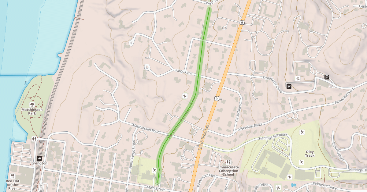 Map preview of Old Croton Aqueduct Trail