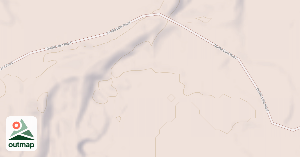Map of DUNKA RIVER SPUR U
