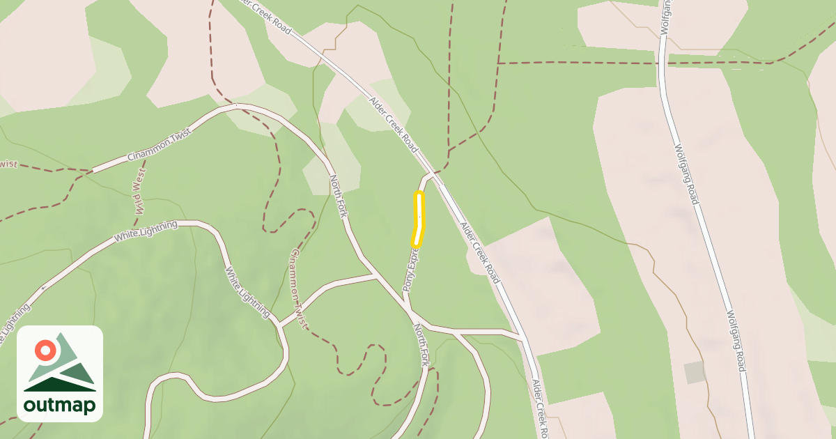 Map of Pony Express