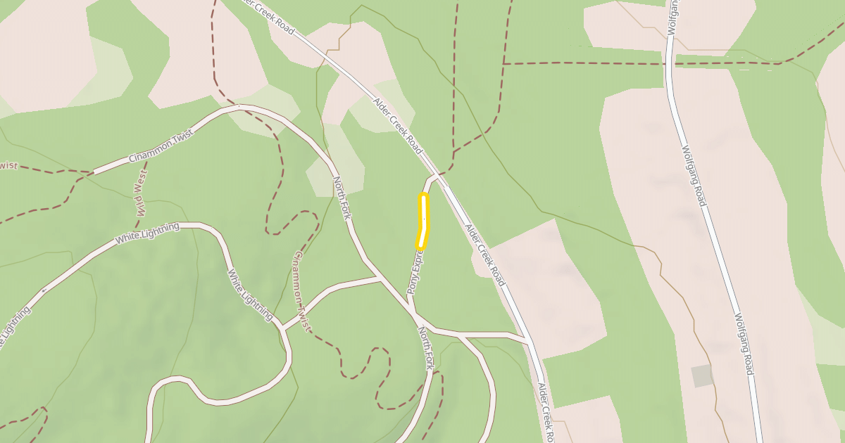 Map preview of Pony Express