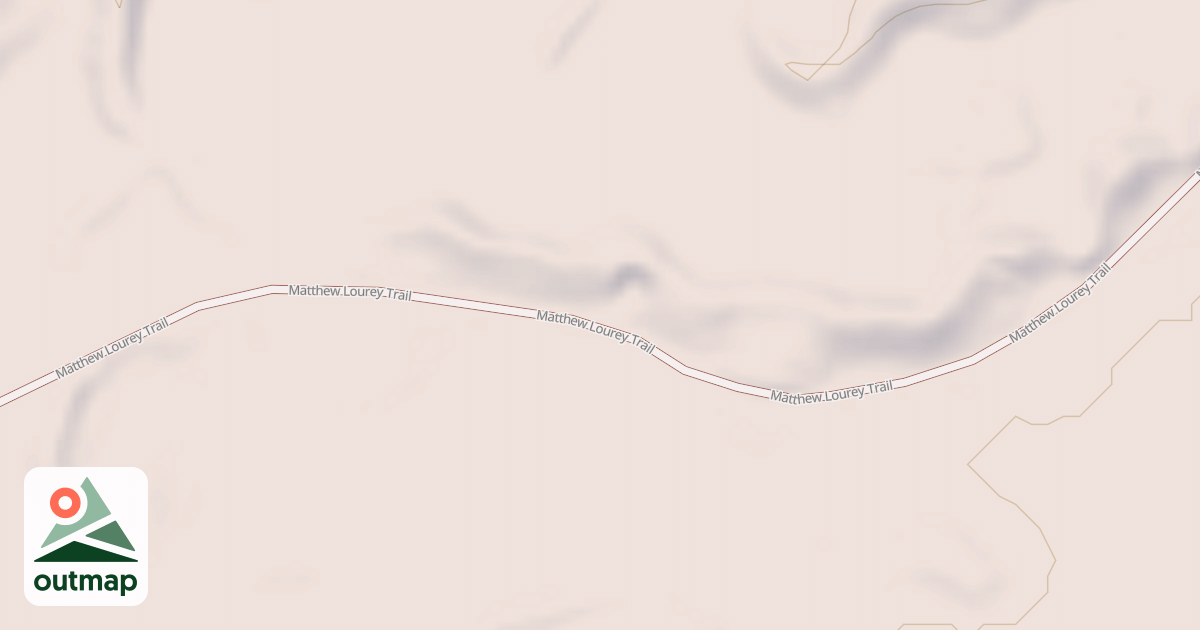 Map of Matthew Lourey State Trail