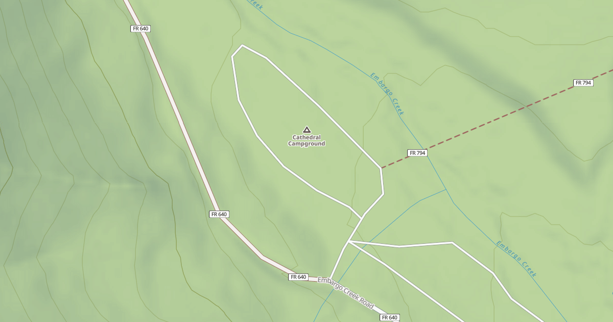 Map preview of CATHEDRAL ROCK CG