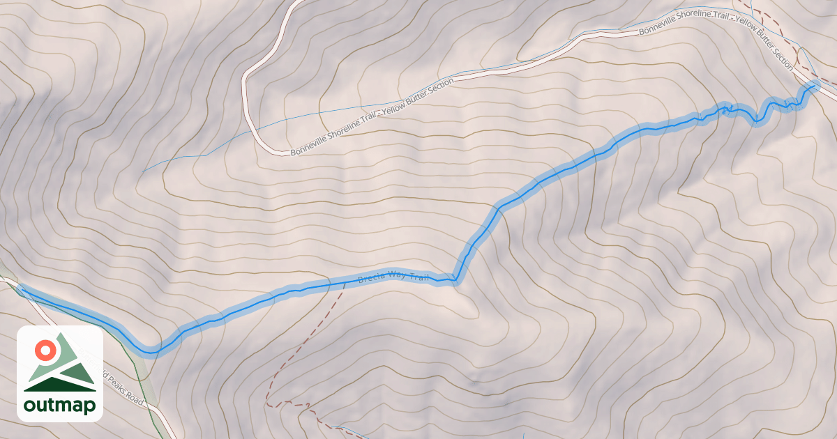 Map of Brecia Way Trail