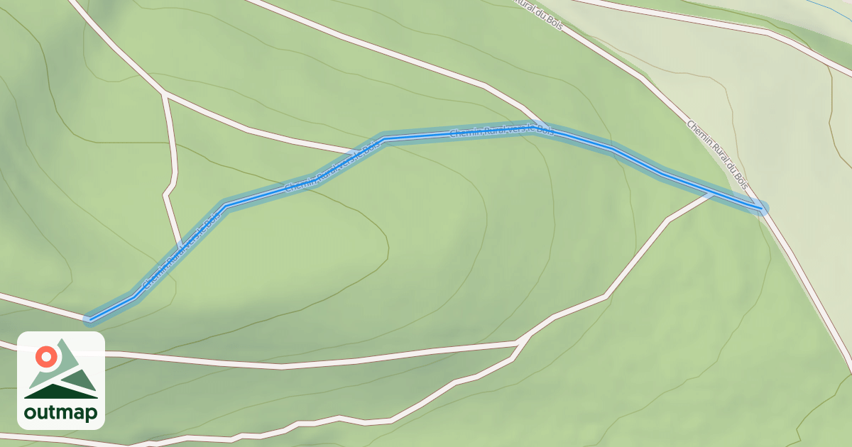 Map of Chemin Rural vers le Bois