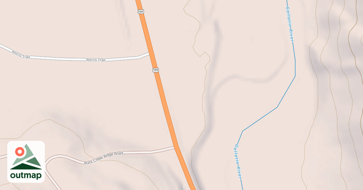 Map of GALLATIN RIVER ACCESS MP 44.3