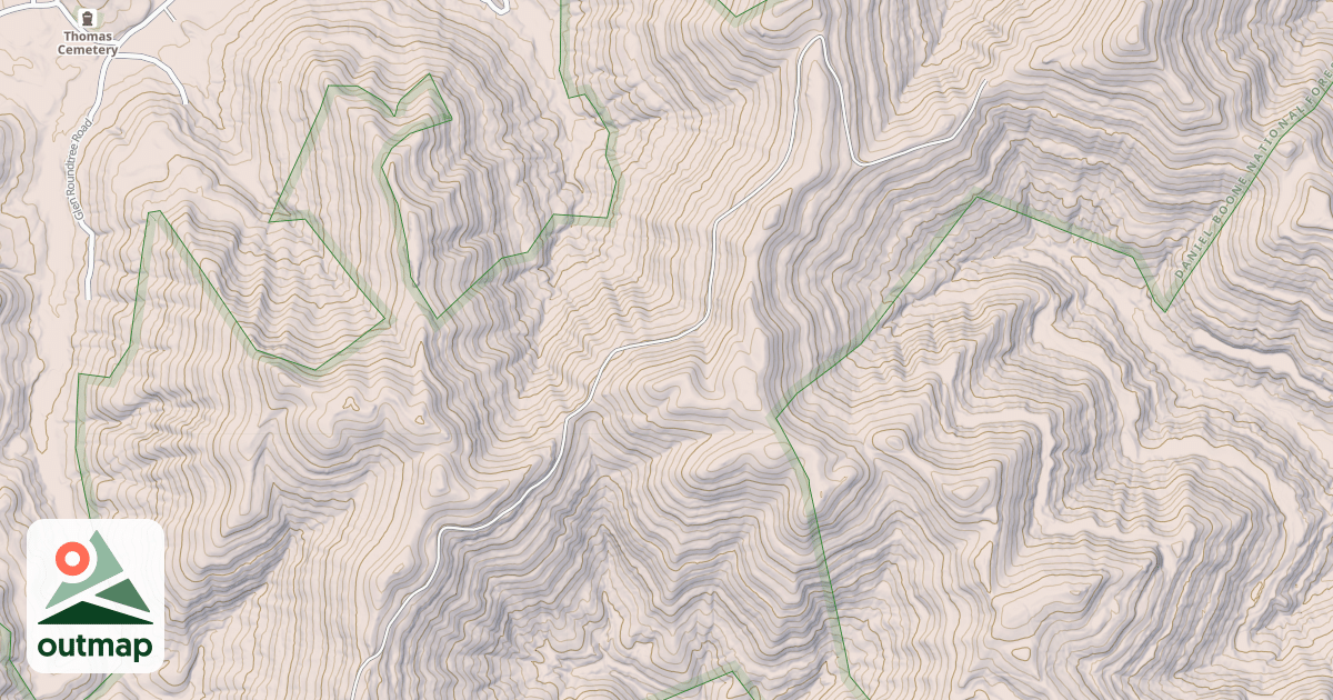 Map of WOLF KNOB