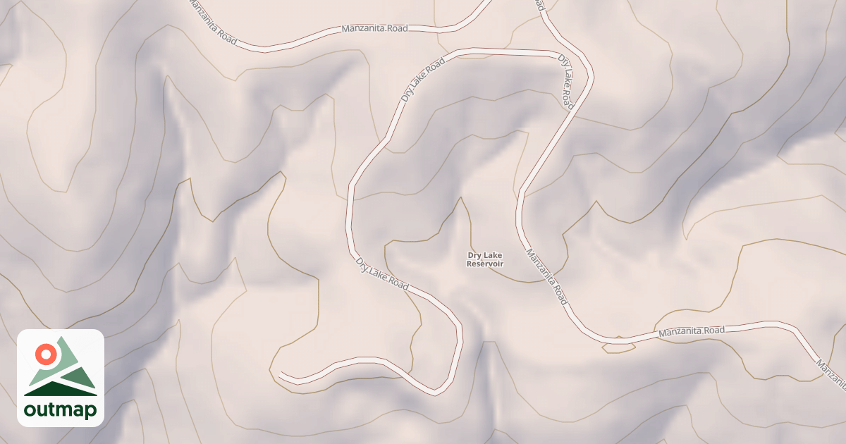 Map of DRY LAKE