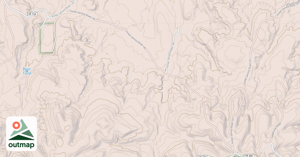 Map of BEAR SPRINGS