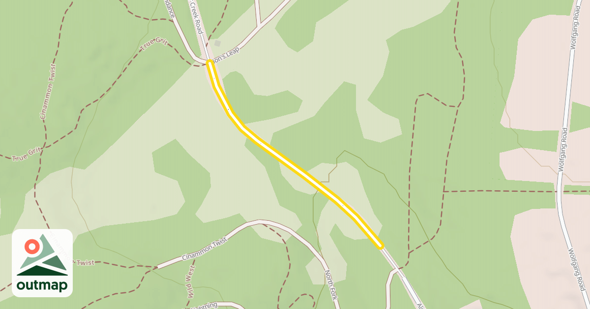 Map of Alder Creek Road
