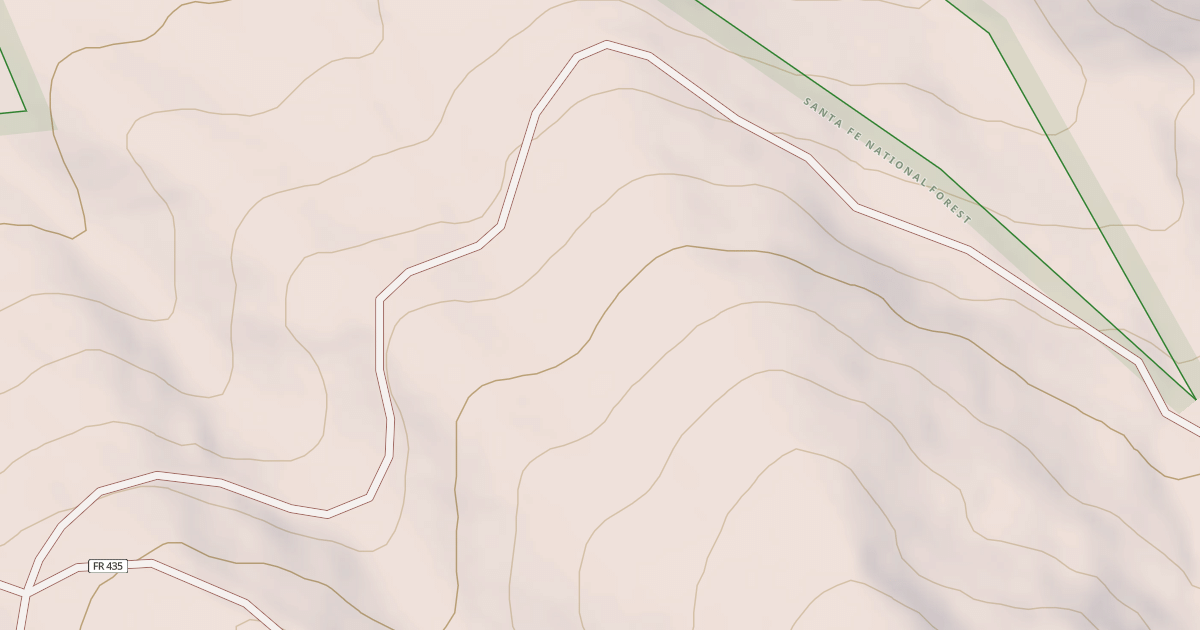 Map preview of USFS Motor Vehicle Use Map Roads {58BDC5E6-AC8F-4D98-A555-AED5D9D0C107}