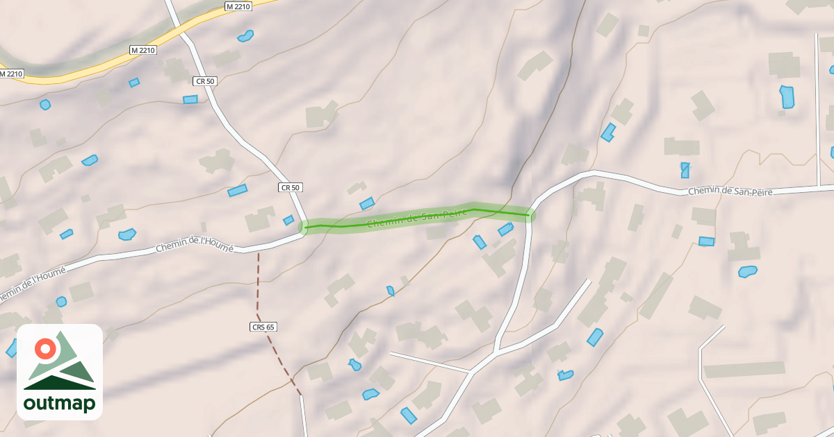Map of Chemin de San-Peire