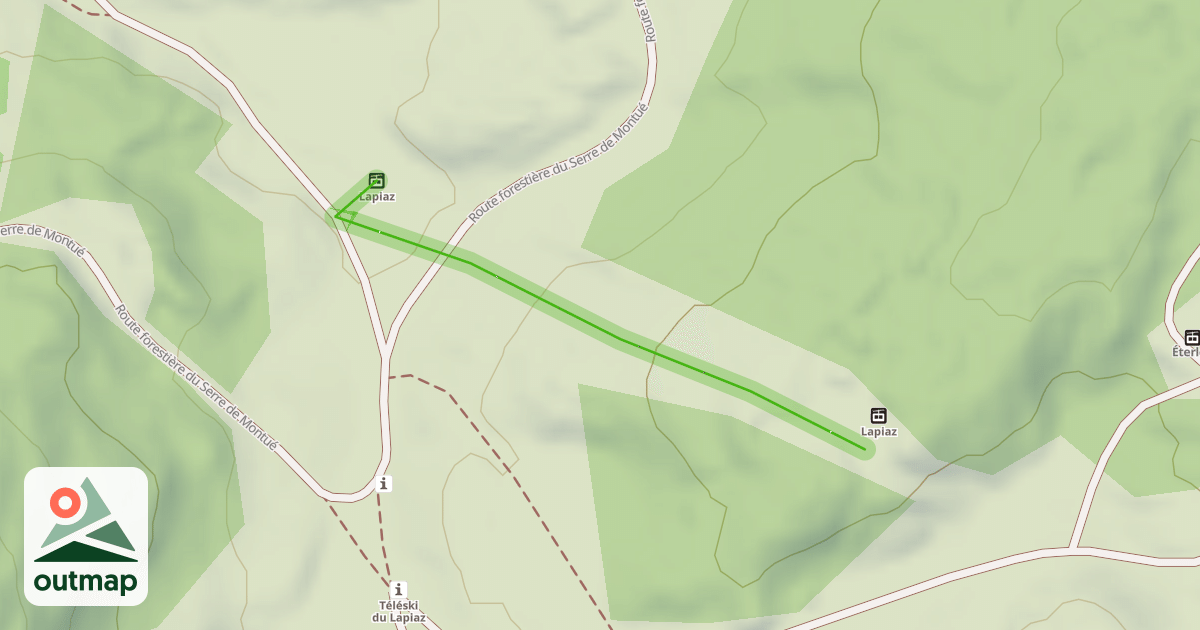 Map of Lapiaz