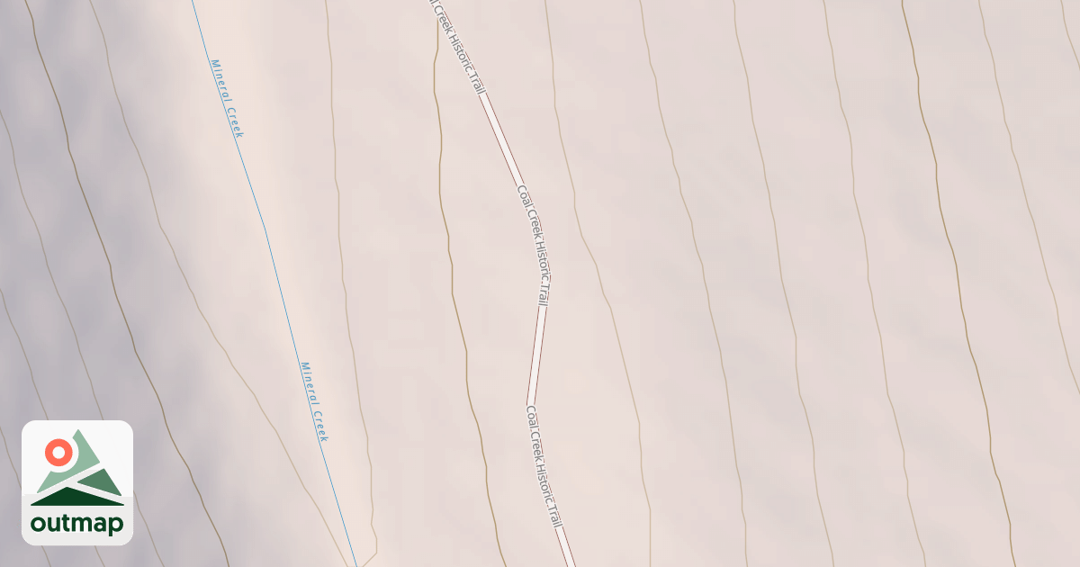 Map of Coal Creek Upper Road